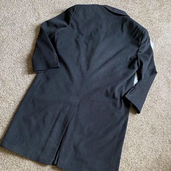 Chereskin Trench Coat Jacket Cashmere Blend Mens 48 L Professional Lined Long - Picture 2 of 15